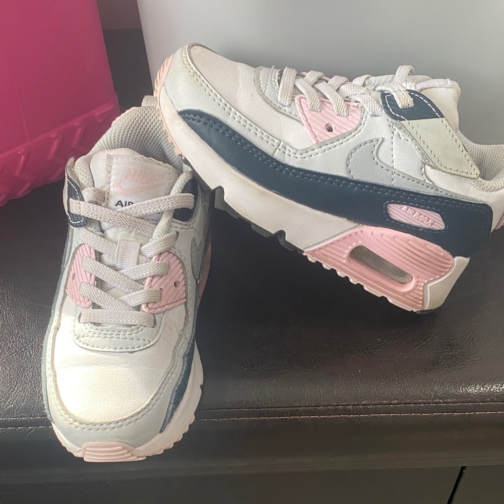 Nike Kids Sneakers - Pink, White, and Black